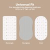 KeaBabies Bassinet Sheet for Baby Girls, Boys, 2-Pack Isla Fitted Bassinet Sheets, Bassinet Mattress Sheets - 3 of 4