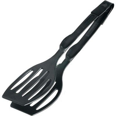 Double Turner and Kitchen Tongs - Black