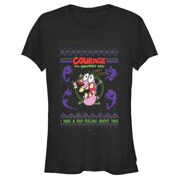 Juniors Womens Courage the Cowardly Dog I Have a Bad Feeling About This T-Shirt