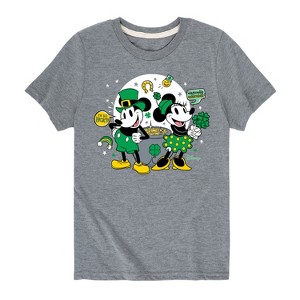 Boys' - Disney - Mickey And Minnie Pot Of Gold Short Sleeve Graphic T-Shirt - 1 of 4