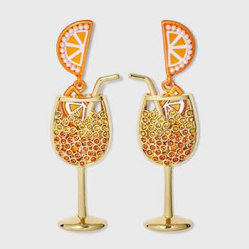 SUGARFIX by BaubleBar Aperoly Ever After Earrings - Orange
