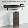 Racxily 2Pcs Bathroom Shelf with Towel Rack, Wall Mounted Shower Shelves, Bathroom Organizers, Stainless Storage Racks - 2 of 4
