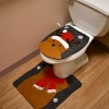 2pc Reindeer Bathroom Seat and Floor Cover - National Tree Company - 2 of 4