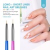 Saviland 6-Pc Artist's Brush System: Multi-Tech Gel Brushes w/Dotting Tools - Core Essentials for Extension & Liner Art. - 4 of 4