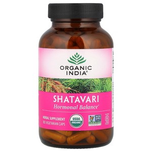 Organic India Shatavari, 180 Vegetarian Caps (400 mg per Capsule) - 1 of 2