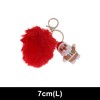 Unique Bargains Christmas Keychain with Double Ring and Lobster Clasp Metal Plush 1 Pc - 2 of 4