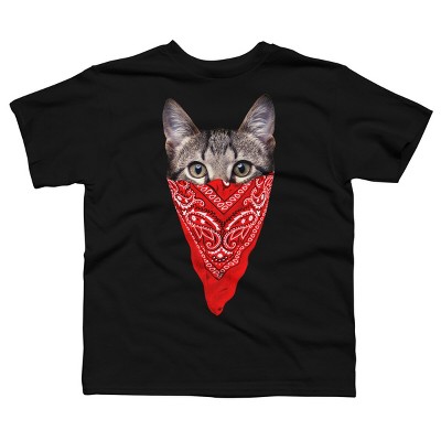 Boy's Design By Humans Gangster Cat By clingcling T-Shirt