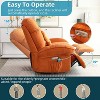 DYHOME Power Recliner Chair for Adults, Swivel Rocking Recliner Chairs with Massage and Heated, Soft Fabric Single Reclining Sofa, with USB Port - 3 of 4