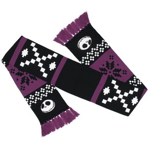 The Nightmare Before Christmas Jack Skellington Knit Scarf - 1 of 4
