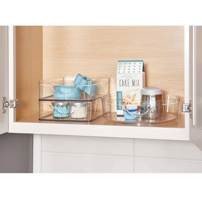 iDESIGN Recycled Plastic Cabinet and Pantry Storage Bin with Integrated Handles Clear Bin: Kitchen Organizer, 10"x8"x3" — фото 3