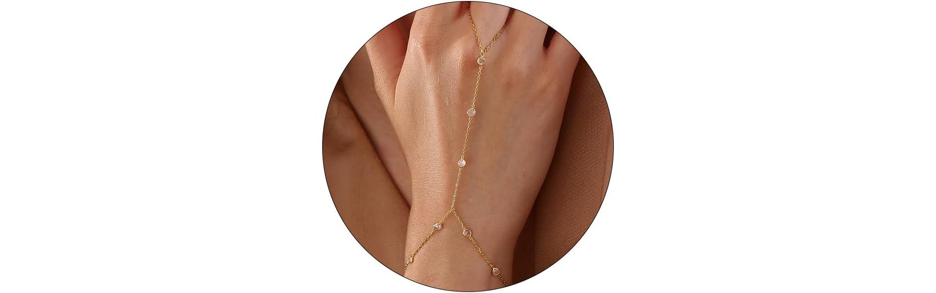 Gold Bracelets for Women, 14K Dainty Gold Plated Stackable Bracelets for Women Trendy Waterproof CZ Tennis Bracelet Set