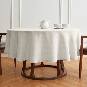 Solino Home Linen Round Tablecloth | Sonoma - 1 of 4
