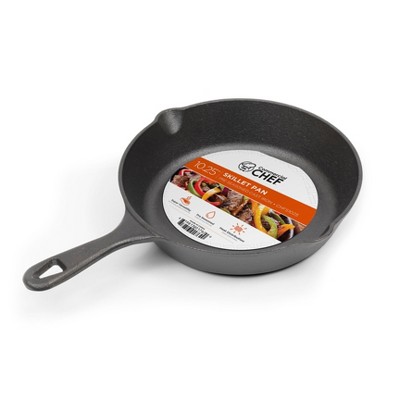 Barebones Black Cast Iron Skillet Griddle, 88.31 Ounces