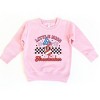The Juniper Shop Little Miss Firecracker Checkered Toddler Sweatshirt - 3 of 4