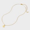 Beloved + Inspired 14K Gold Dipped Cubic Zirconia Starburst Disc Pendant Necklace - Gold: Brass Material, Lobster Claw Clasp, 16" Length - 3 of 4