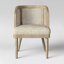 Juniper Cane and White Washed Wood Barrel Chair - Opalhouse™