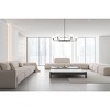 Leila 6-Light Modern Chandelier - 63" Wide, Dimmable, Damp Rated, Brushed Nickel Finish - 4 of 4