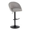 LumiSource Set of 2 Matisse Highback Adjustable Barstools Fabric - 2 of 4