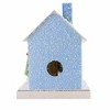 Cody Foster 8.0 Inch Petite Blue House Christmas Putz House , Christmas Decor Retro Village Mantle Light Up (1PC) - 4 of 4