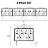 Decorative Garden Fence 4/6 Pack, 23.6in (H) x 7.9ft (L) Rustproof Metal Border Fences Decor Animal Barrier for Yard Outdoor - 2 of 4