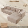 HOMLUX L Shape Modular Sectional Sofa Couch, Deep Seat Modern Minimalist Couches for Living Room - 3 of 4