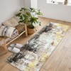 Area Rug, Ultra-Soft Washable Rug for Living Room, Dinner Room, Bedroom, Non-Slip Modern Abstract Rug - 3 of 4