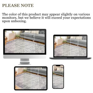 Vintage Boho Area Rugs, Vintage Washable Runner Rugs, Soft Modern Pastel Carpets for Living Room Bedroom Nursery Office Farmhouse - 1 of 4