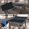 Dexmalle 9ft Black Foldable & Portable Table Tennis Table Top for Indoor Games - 2 of 4