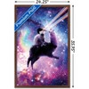 Trends International James Booker - Laser Space Cat Llama Framed Wall Poster Prints - 3 of 4