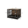Sevobal Pet Carriers, Indoor Heavy Duty Dog Crates with Lock, Indestructible Carriers for Large Dogs, Black, 32.67"*24.6"*29.01" - 4 of 4