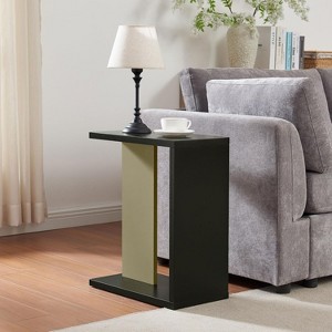 Kings Brand Furniture Hayward Side Table, Side End Table for Couch, Snack and Laptop - 1 of 4