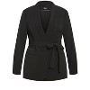 Women's Plus Size Belted Yasmine Jacket - black | CITY CHIC - 4 of 4