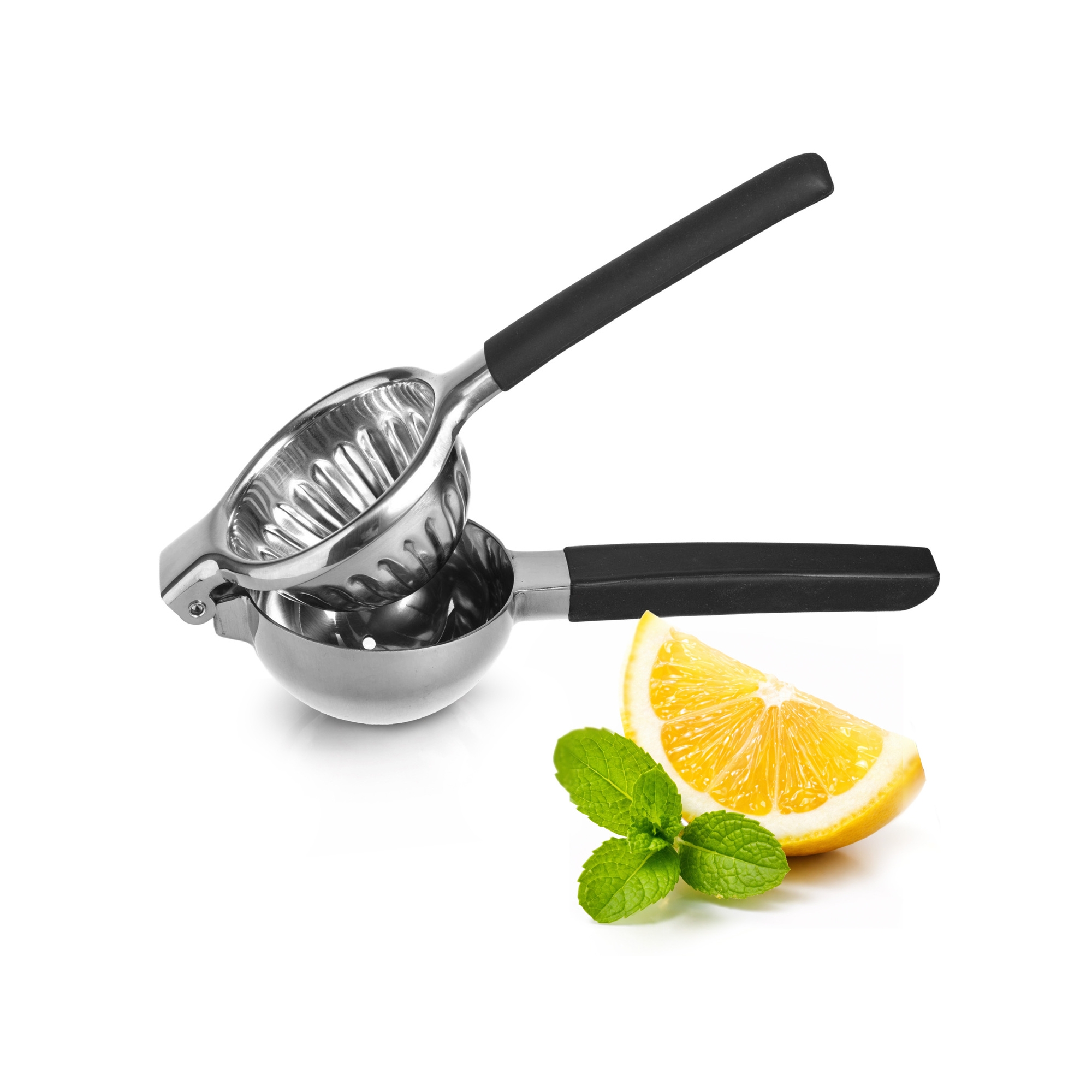 Stainless Steel Lemon Squeezer–Large Manual Citrus Juicer, Non-Slip Grip, Dishwasher Safe Design for Lemon, Lime, and Orange Juicing