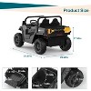 24V 4WD Electric Ride On Dump Truck with Remote Control,2 Seaters Kids Ride On Car,Music&LED Lights,Birthday Gift - 2 of 4
