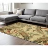 HomeRoots 8' X 10' Brown Green And Red Wool Tropical Botanical Hand Tufted Area Rug - 2 of 4