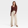 Women's Slim Fit Long Sleeve Scoop Neck Ribbed T-Shirt - Universal Thread™ - 3 of 4