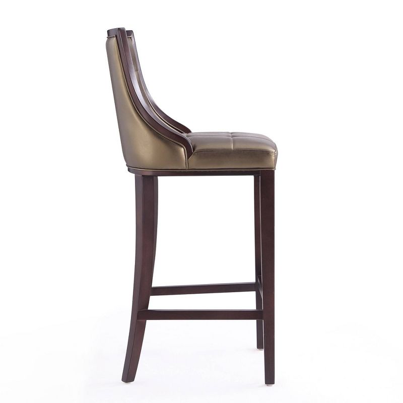 Fifth Avenue Upholstered Beech Wood Faux Leather Barstool - Manhattan Comfort, 5 of 10