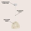 JONATHAN Y Campana Bohemian Modern Woven Rope/Iron LED Pendant - 4 of 4