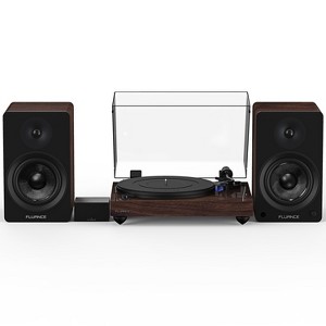 Fluance RT84 Reference High Fidelity Vinyl Turntable, PA10 Phono Preamp and Ai61 Powered 6.5" Stereo Bookshelf Speakers - 1 of 4