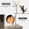 Litter Box Enclosure with Cat Tree Tower and Condo, Hidden Cat Washroom Furniture with Sisal Scratching Post & Soft Plush Perch - 4 of 4
