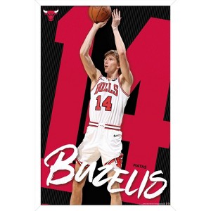 Trends International NBA Chicago Bulls - Matas Buzelis 25 Framed Wall Poster Prints - 1 of 4