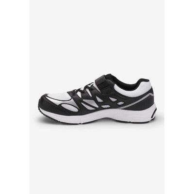 KingSize No-Tie Sneakers - 10 1/2 EW, Jet Black Blaze Red — фото 4