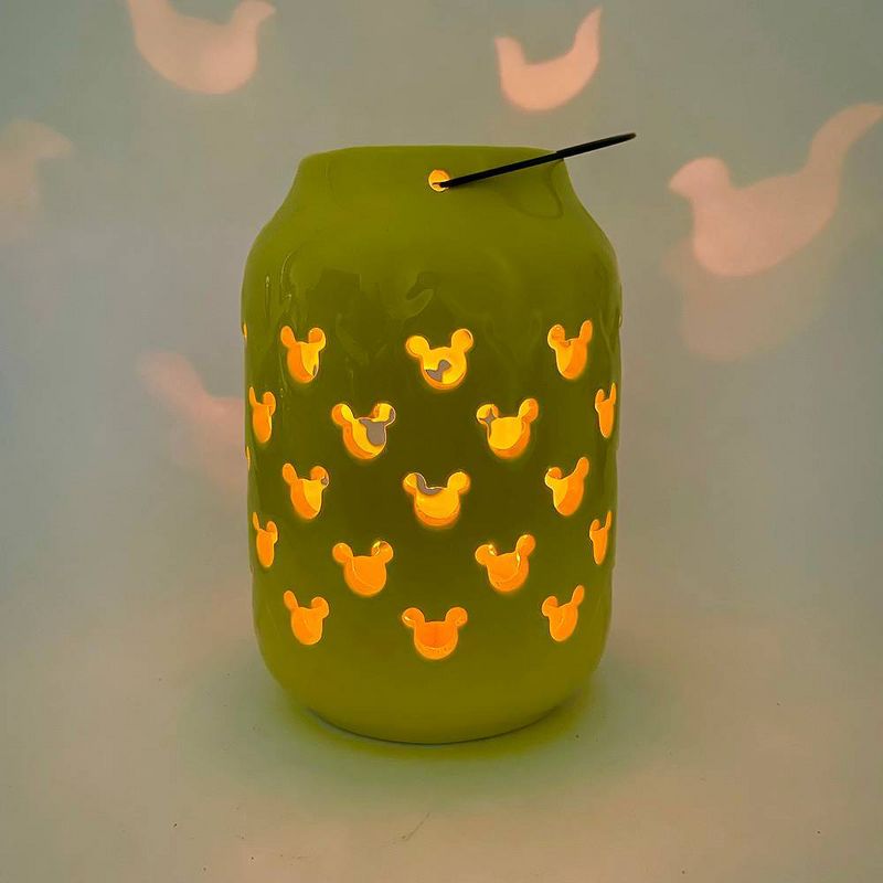 Disney 6.8&#34; Ceramic Mickey Mouse Candle Lantern Yellow/Black, 5 of 7