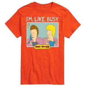 Men's - Beavis & Butthead - I'm Like Busy Short Sleeve Graphic T-Shirt - 1 of 4