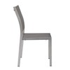 Modway Shore Side Chair Outdoor Patio Aluminum Set of 2 Silver Gray – Lightweight Stackable Dining Chairs with Weather-Resistant Build - 3 of 4