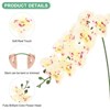 Unique Bargains Artificial Orchid Flowers Nine-headed Large Faux Phalaenopsis Silk Bouquets Real Touch 37 Inch - 2 of 4