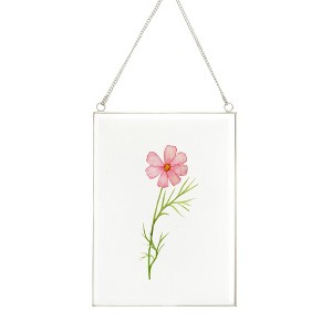 Personalization Mall Birth Month Flower Hanging Glass Wall Decor - 1 of 1