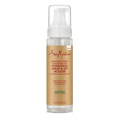 SheaMoisture Manuka Honey & Mafura Oil Hydrating Wrap & Set Hair Mousse - 7.5 fl oz