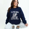 Simply Sage Market Women's Graphic Sweatshirt I'm Just Here For The Snacks Disco - 2 of 4