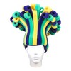 Foam Party Hats Mardi Gras Rainbow Wig Hat - 2 of 4